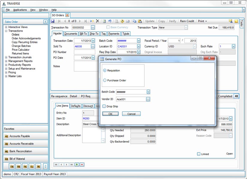 Distribution Screen